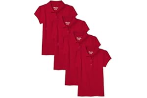 The Children's Place Girls Short Sleeve Ruffle Pique Polo,multipacks