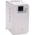VFD AC 220V 2.2KW 3HP 10A Variable Frequency Drive,VFD Inverter Single Phase to 3 Phase Frequency Converter for Spindle Motor CNC Speed Control,K100 Series