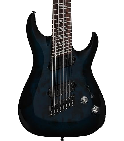 Amazon.com: Schecter Damien-8 Multiscale 8-string Electric Guitar