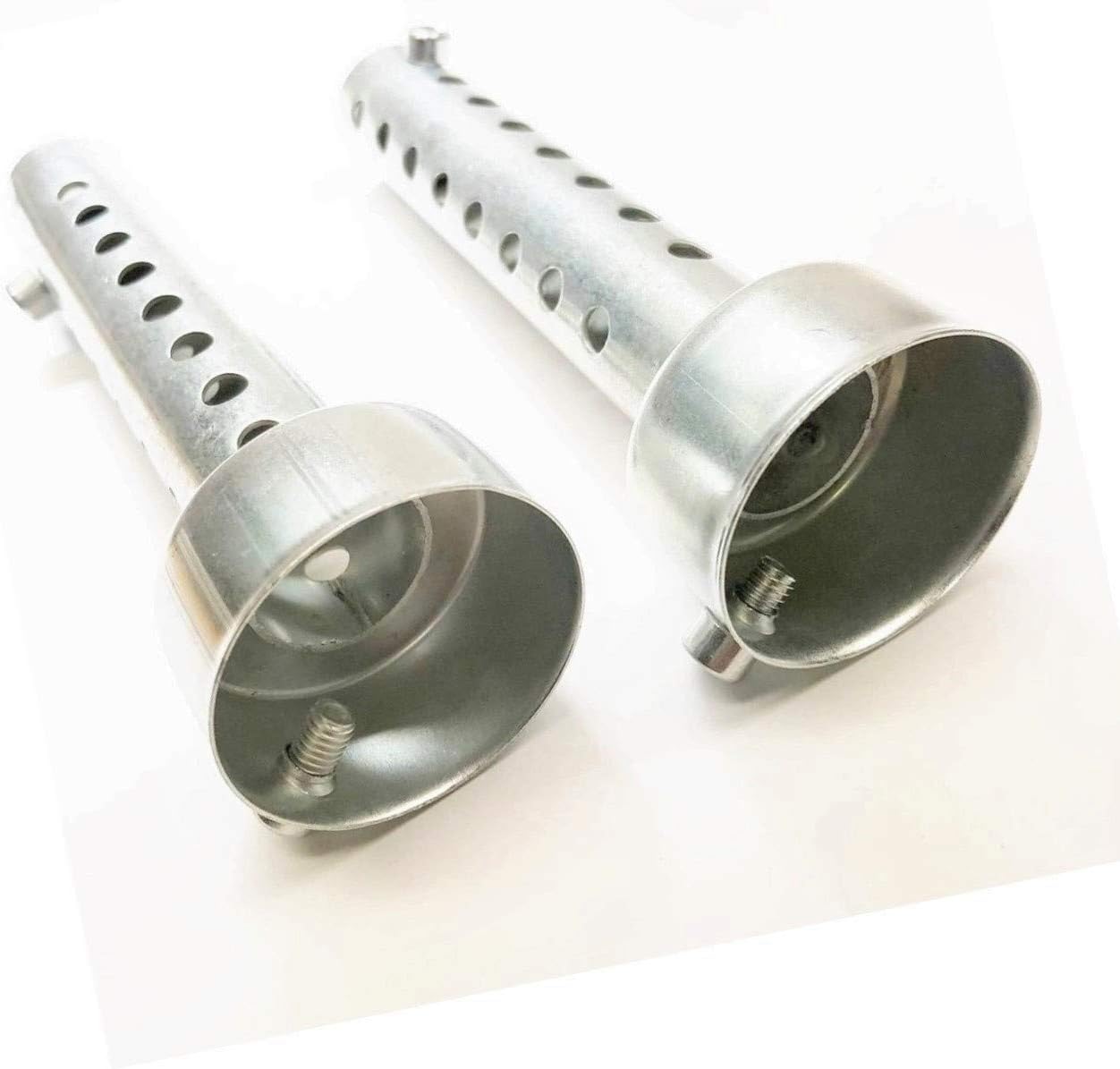 Mikan バイク マフラー 消音器 バッフル インナー サイレンサー 取付部直径 45mm ロング 2本セット 排気音調整 内蓋付き バッフル 車 バイク Amazon