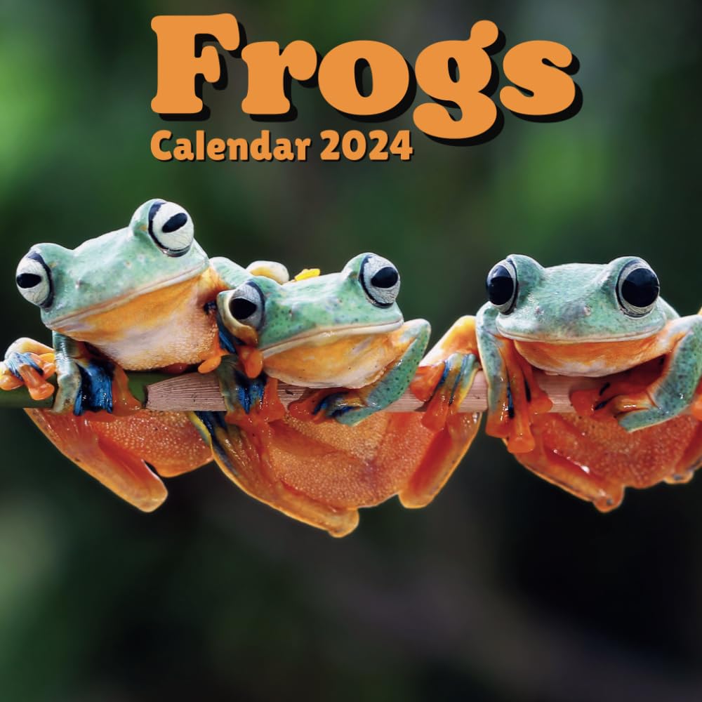 Frogs Calendar 2024: 16 Months Organizer For Home & Office For Penguins Frogs , Mens , Womens , kids