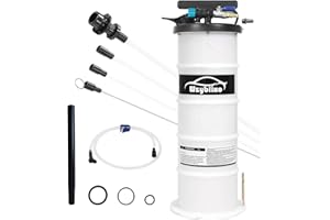 Wzyblixo 6.5L Oil Extractor - Pneumatic/Manual Vacumm Fluid Extractor Fluid Change Pump with Extended Oil Suction Hose and A Brake Bleeding Hose for Automotive Fluids Vacuum Evacuation