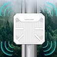 WAVLINK AX3000 Outdoor WiFi 6 Extender, Dual Band Long Range WiFi Repeater/Wireless Access Point/Router with PoE/ 3KM PtP Transmission, IP67 Waterproof, Supports Up to 256 Devices for Camping, Farm