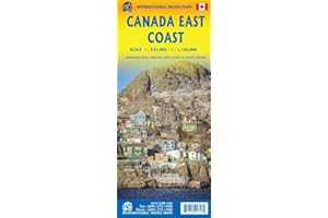 Canada East Coast Travel Reference Map 1:535K/1:150K