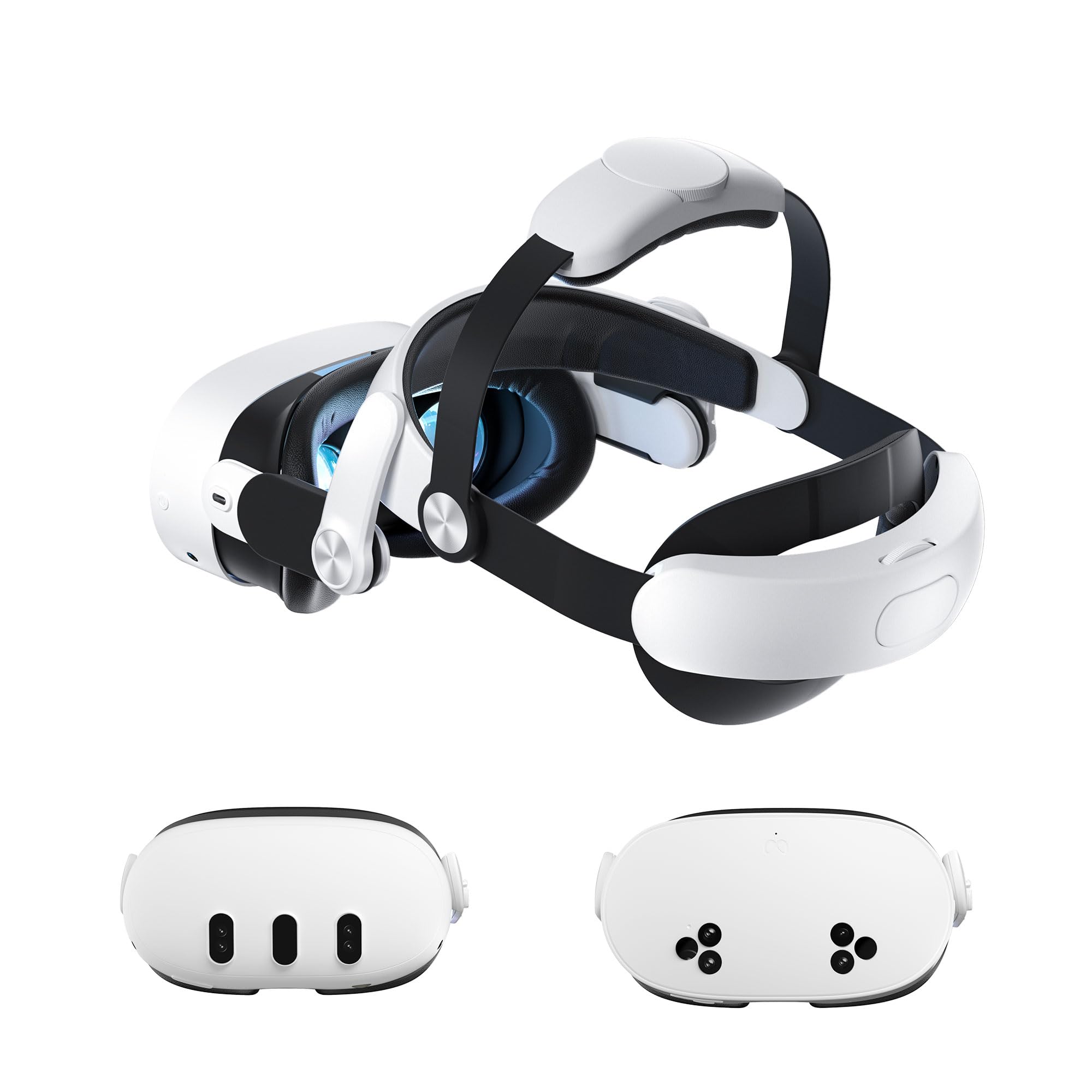 WOUNMTT Head Strap VR Headset Accessories for Oculus Meta Quest 3/3S Adjustable Enhanced Comfort VR Accessory with Balanced Support and Secure Fit for Long VR Sessions