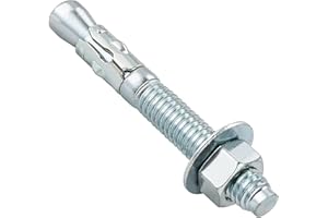 Wensilon 1/2x2-3/4" 30Pcs Inch Standard Fasteners for Heavy-Duty Zinc Wedge Anchors for Cement and Concrete
