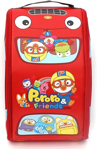Amazon ポロロ Pororo ポンポンポロロ プレイ バック広 げると 演劇のマットがされている 子供用 のかわいいキャラクターバッグ 海外直送品 シューズ バッグ