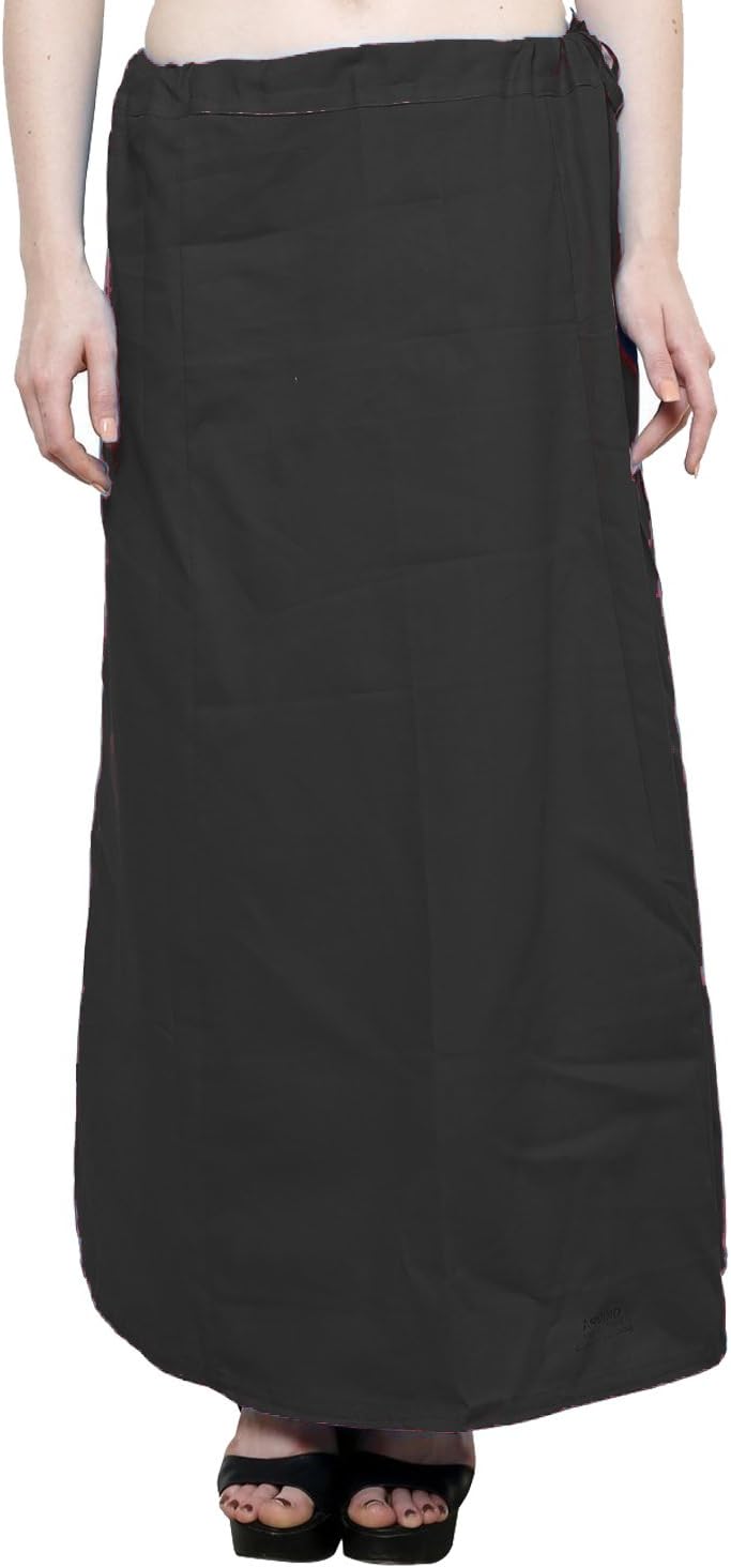 Women's Cotton Readymade Indian Inskirt Saree petticoats Underskirt - Free Size