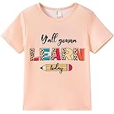 PATPAT Girls Crewneck Short Sleeve Graphic Tees Animal Print Shirts Cute Summer Outfits 5-12 Years