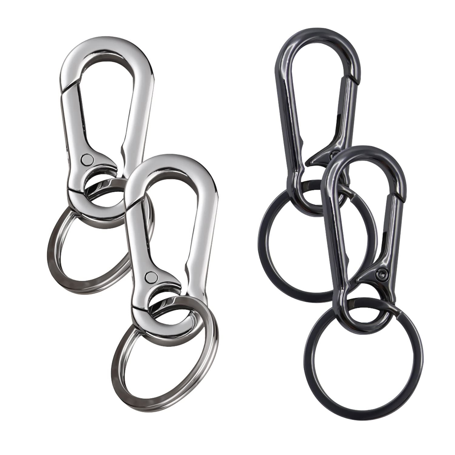 A set of 4 discreet metal curls - Removable curls - Anti -MUD suspended curls - Metal curls that can be suspended from hiking, to travel, to camp