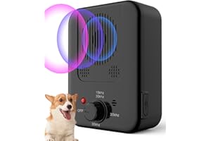 GENERIC Anti Barking Device for Dogs, Ultrasonic Dog Barking Deterrent Devices, Rechargeable Dog Barking Control Device, Dog Silencer for All Breeds of Dogs, Bark Box Stop Neighbors Dog from Barking(Black)