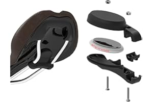 AMZPILOT Bike Hidden Mount for Airtag Under The Seat, Bike GPS Tracker Anti-Theft Protection. Waterproof Bicycle Saddle Holder for Most Bikes with Seat Rails, and Two Installation Adapters Included