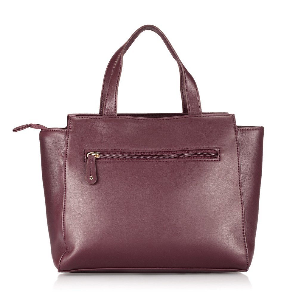 caprese women's satchel (burgundy)