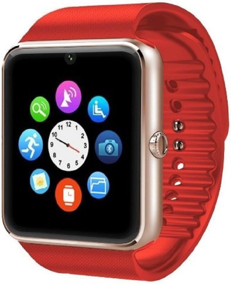 Smart Watch,GT08 PLUS Bluetooth 4.0 Pedometer Smart Monitor Remote Photograph Sweatproof Wristwatch for Samsung HTC Andriod iPhone IOS SIM/TF Card