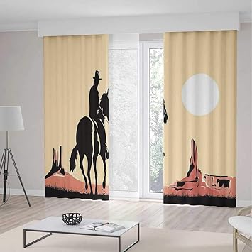 Amazon Com Yoliyana Window Curtains Western Living Room Bedroom