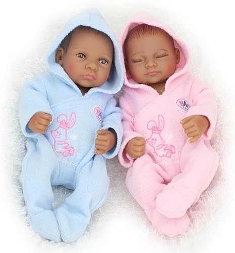 twin black baby dolls