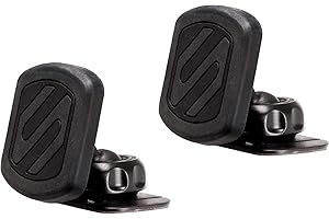 Scosche MAGKIT MagicMount Magnetic Car Phone Mount for Dashboard, 360° Adjustable Magnet Head, Universal Cell Phone Holder for Car, Compatible with iPhone, Samsung, and All Devices (Pack of 2)