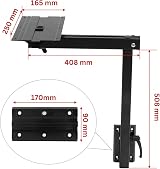 MARVIX Detachable 360 Swivel Table Leg Black for RV Campervan Boat T5 T6 view 4