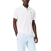 Lacoste Men's Regular Fit UV Protect Golf Polo Shirt, White, XX-Large