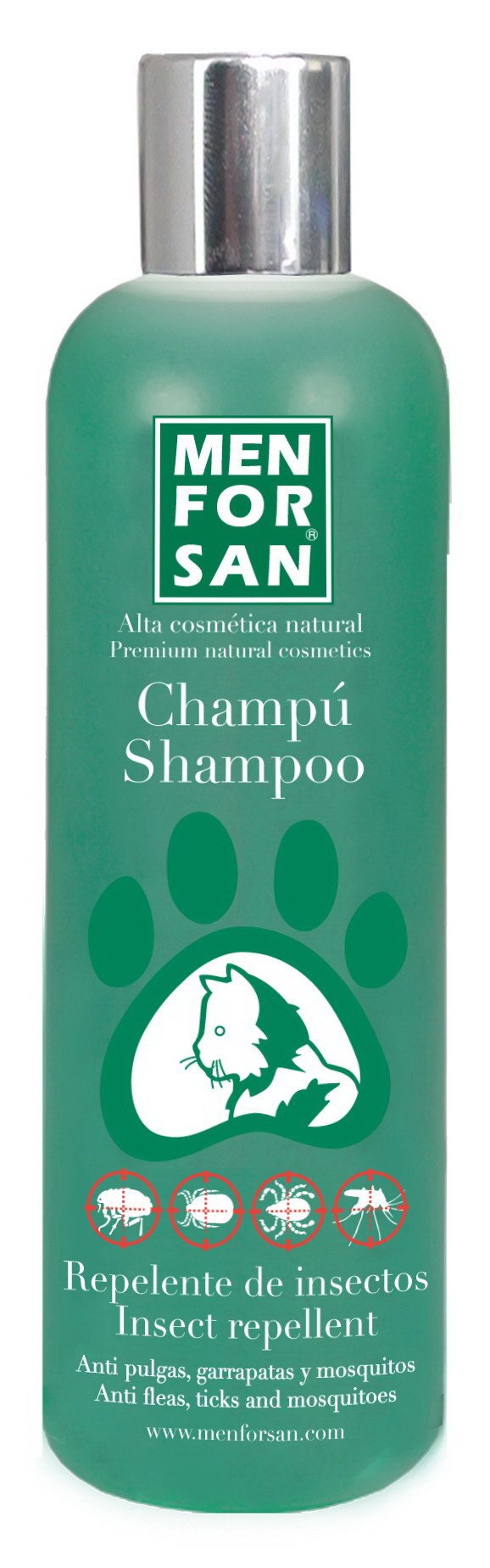 Menforsan Natural Repellent Shampoo for Cats 300 ml - Pack of 2