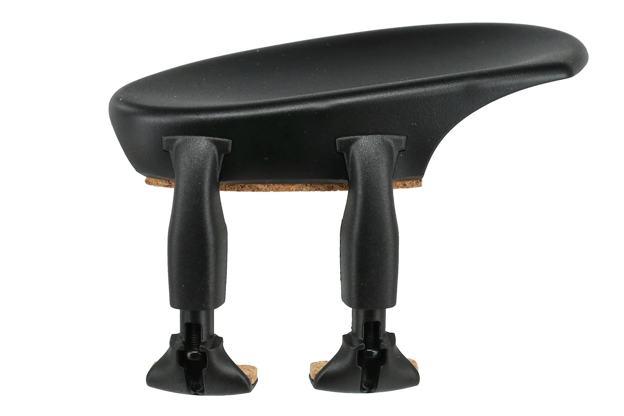 Wittner Chinrest, side-mounted chinrest Violin 1/2-1/4, high-tech plastic, anatomically shaped, allergy-tested, without screwdriver, black, Made in Germany, 250231