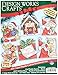 Tobin Santa's Workshop Ornaments Counted Cross Stitch Kit, 3 by 4-Inch, 14 Count, Set of 6 DW1692