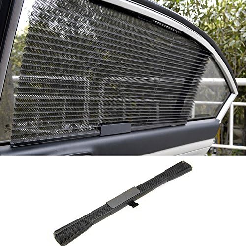 COGEEK Car Window Blinds Sun Block Shades Auto Retractable Side Car Window Sun Shade Curtain (Black)