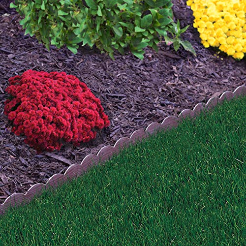 EasyFlex Decorative NoDig Landscape Edging with Anchoring Spikes, 2.5