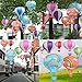Party Supplies - Set of 5 Lot Hot Air Balloon Paper Lantern Decoration Pom Poms Pompoms Decoration Christmas Wedding Birthday Party Nursery Decoration Parties Favor Party Decor (12inch, Aqua Blue)