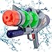 Happytime Super Aqua Blaster Water Gun 2018 1200CC High-Capacity Pump Up Water Blaster Party and Outdoor Activity for Kids Adult