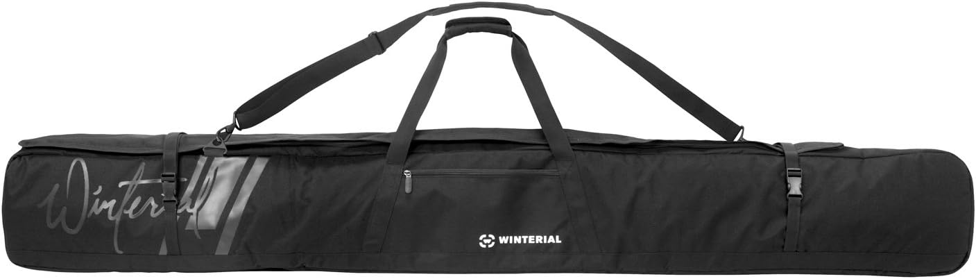 Rolling Ski Travel Bag - 7 x 9.5 inch (193x24cm) Travel Bag with Storage Compartments and Reinforced Double Padding for Road Trips and Air Travel