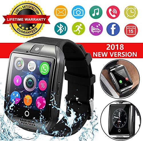 Smart Watch for Android Phones, Bluetooth Smartwatch Touchscreen with Camera, Smart Watches Waterproof Smart Wrist Watch Phone Compatible with Android Samsung iOS iPhone X 8 7 6 6S 5 Plus Mens awomen