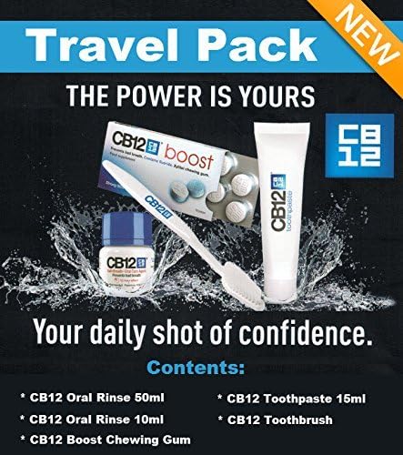 Meda Cb12 Travel Pack (1 X 50Ml Mouthwash, 1 X Cb12 Gum, 1 X Toothpaste 15Ml, 1 X Toothbrush)
