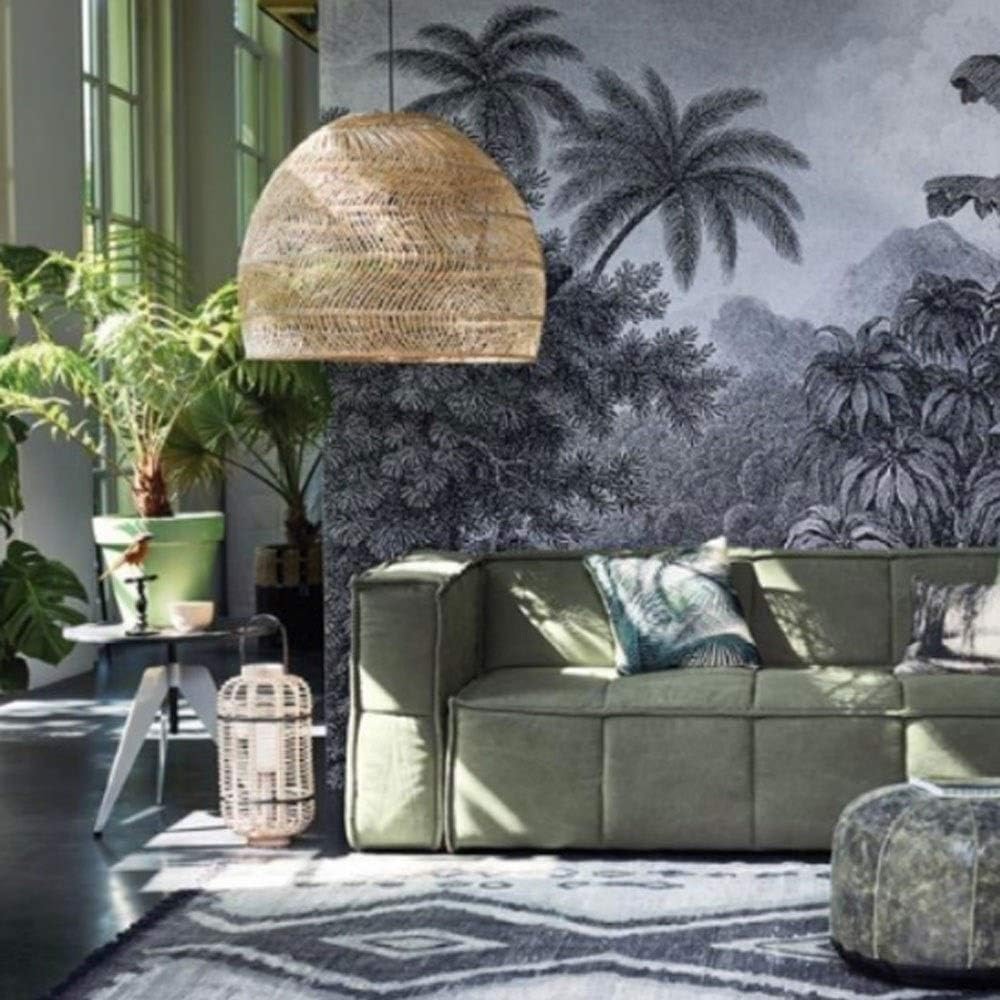 Wylolik Bamboo Art Ceiling Light DIY Bamboo Rattan Pendant Lamp Industrial Vintage Japanese-Style Hanging Lamp Teahouse Dining Room Droplight Lighting Fixture, E27 (Color : A): Home & Kitchen