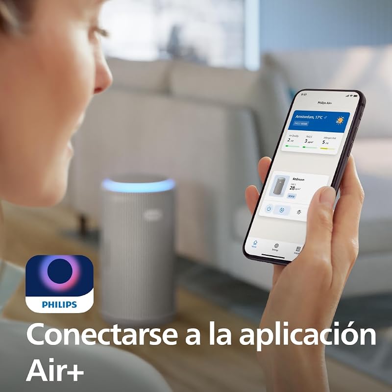 3200 Purificador de Aire HEPA, 130 m², Ultrasilencioso 15dB*, Gris