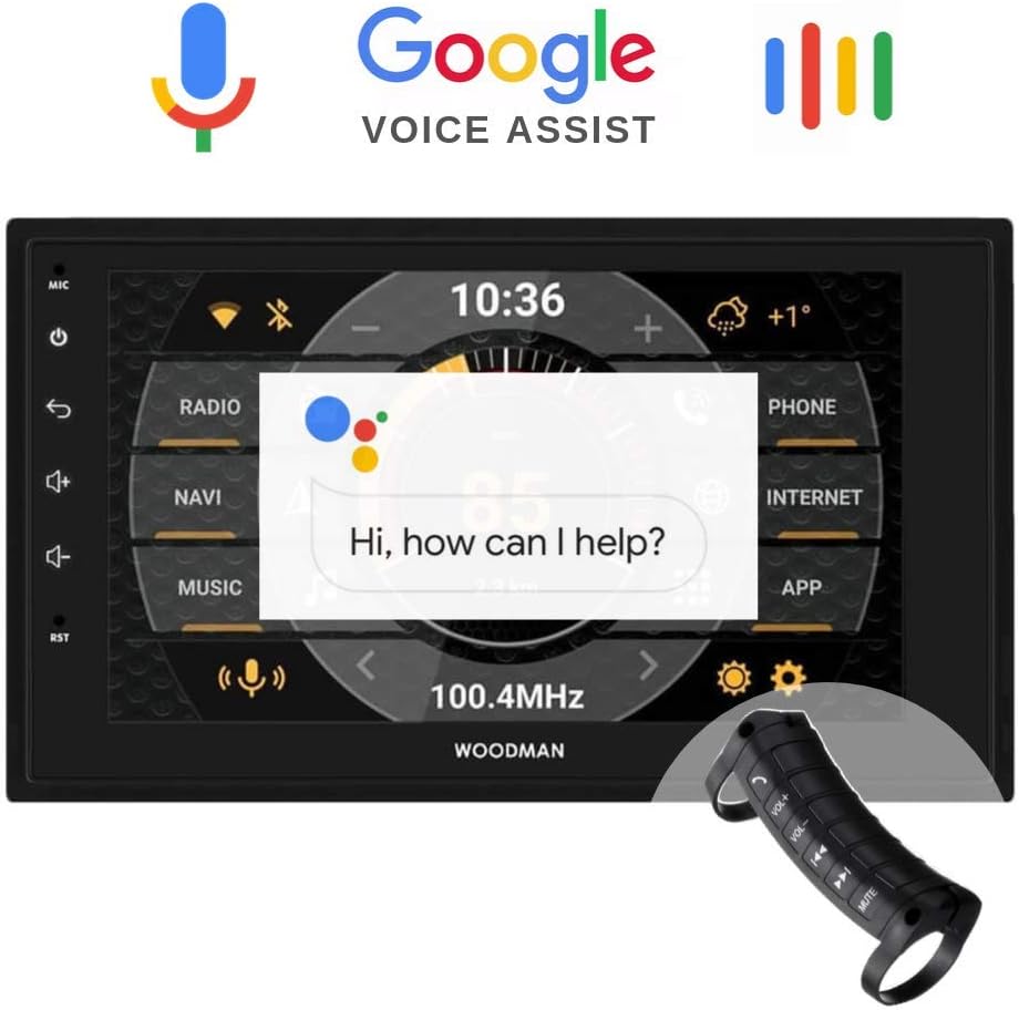 Woodman Neo3 Pro with Google Voice Android 8.1 Gorilla Glass & IPS Display (Neo3 Pro (Steering Wheel Control))