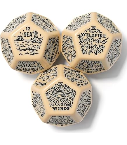 RPG Character Dice Set | 4 dadi da 25 mm per la creazione del personaggio | COMPATIBILE con D&D, Pathfinder e giochi di ruolo di fantasia