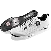 ROCKBROS Cycling Shoes CR5 with T500 Carbon Fiber Sole, Compatible with Peloton & Look Delta/SPD Cleats, Foot-Hugging Breathable Lightweight Road Bike Shoes for Men and Women