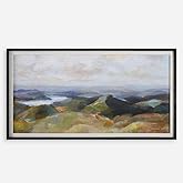 Above The Lakes - Framed Landscape Print-27.25 Inches Tall and 51.25 Inches Wide