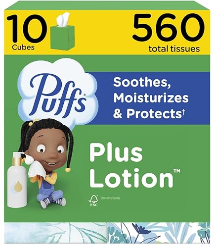 Amazon.com: Puff Plus Lotion Vick Facial Tissues 16 Cubes, 2-Ply
