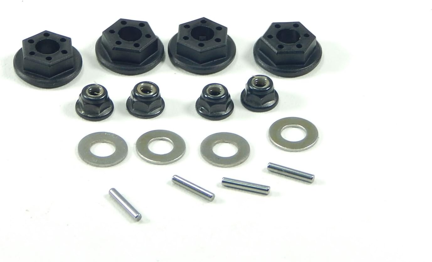 Team Associated Pro Rally 12mm Wheel Hex Mounts Spacers Lug Nuts Pins 91027