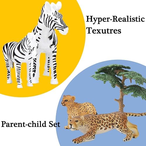 Zhehao 72-Pack Jungle Safari Theme Pencils With Erasers - Animal Print Bulk Pencils For Party Favors
