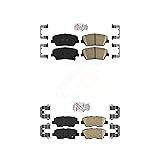 AmeriBRAKES Front Rear Ceramic Disc Brake Pads Kit