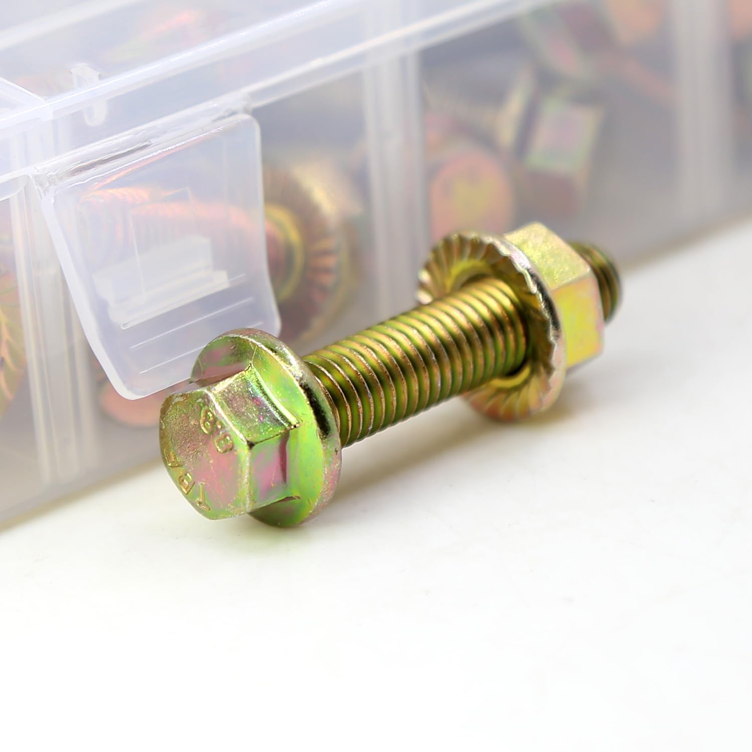 Kit De Tornillos Hexagonales M8 Grado 8.8 - 80 Piezas Con Tuercas Y Arandelas, Longitudes 30 A 70 Mm