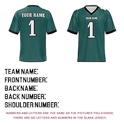 Custom Football Jersey Personalized Rugby
