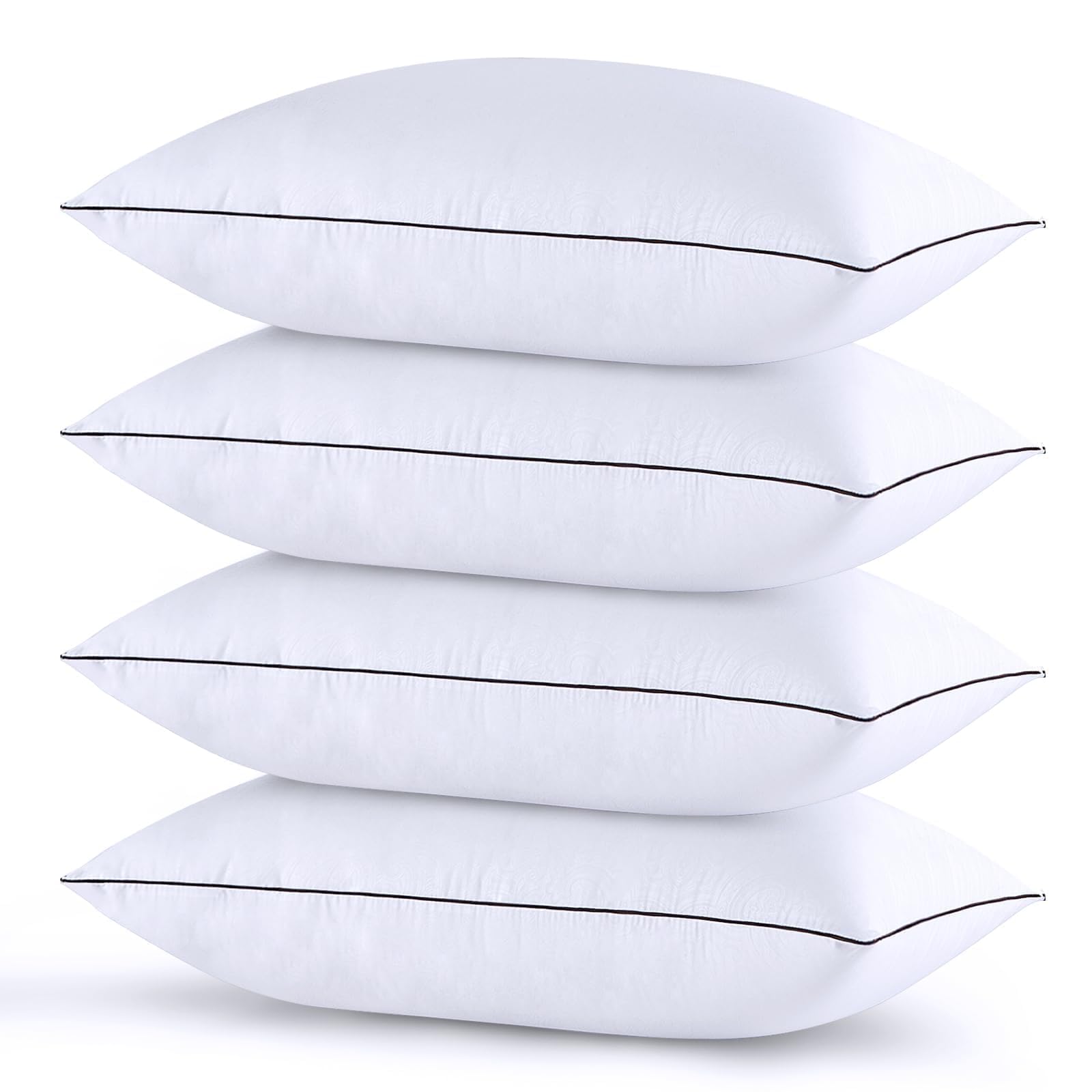 Huxmeyson Pillows Standard Size Set Of 4 Bed Pillows Set Of 4 Down