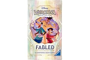 Ravensburger Disney Lorcana TCG: Fabled Assorted Single Booster Pack (12 Cards) | Collectible Trading Cards | Ideal for Disney Fans & TCG Players | Suitable for Ages 8+