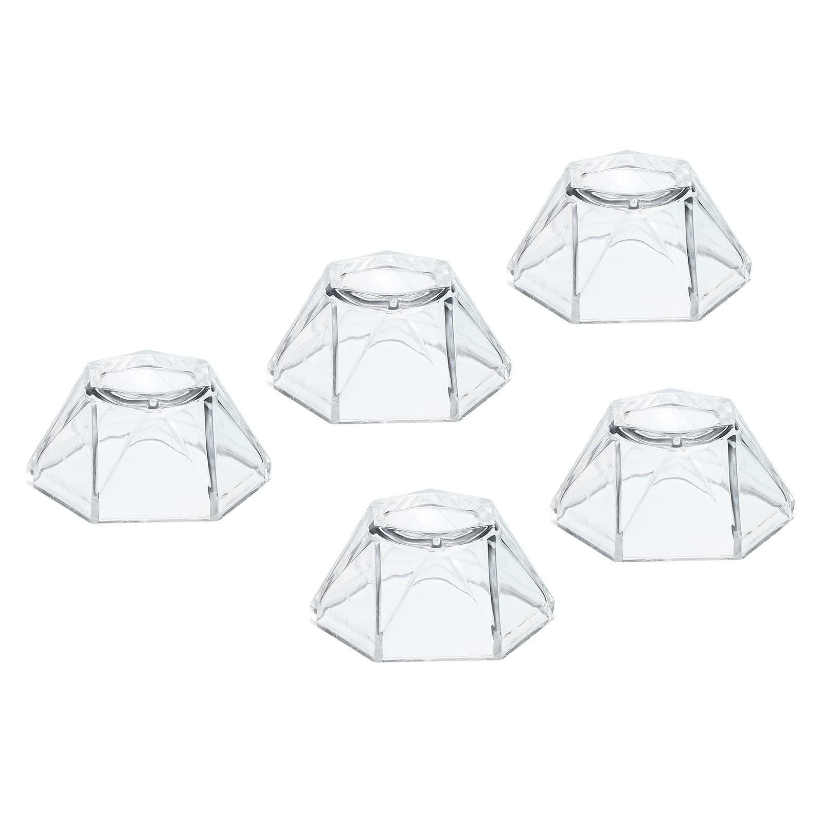 PATIKIL Acrylic Ball Stand Displays Base 2cm Transparent for Crystal Ball Pack of 5