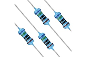 100 Pcs 68 ohm Resistors YIWANSON 0.25 W Metal Film Resistor, Tolerance ±1% 1/4w Metal Film Fixed Resistor for Repair Electronic Systems, Repair Cars, Audio Components, Arduino Projects (68R)