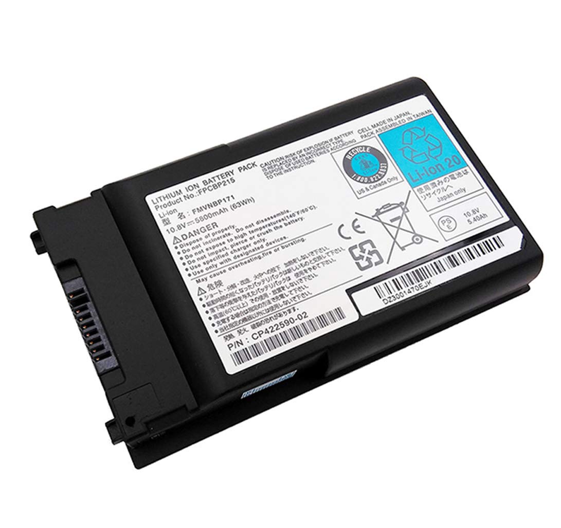 XITAIAN 10.8V 63Wh 5800mAh FMVNBP171 FPCBP200 FMVNBP179 FPCBP215 Replacement Battery for Fujitsu LifeBook T1010 TH700 T730 T731 T900 T901 T5010